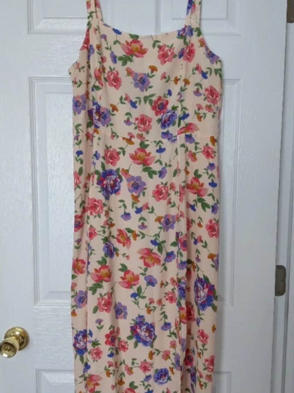 NWT Sezane Rosella Midi Silk Pink Floral Dress- Monday Print- Size FR42/US10 - Picture 10 of 10